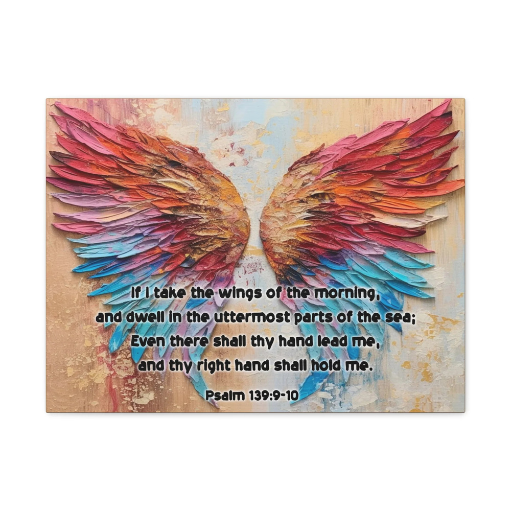 Scripture Walls Psalm 139:9-10 Wings of the Morning Christian Wall Art Print